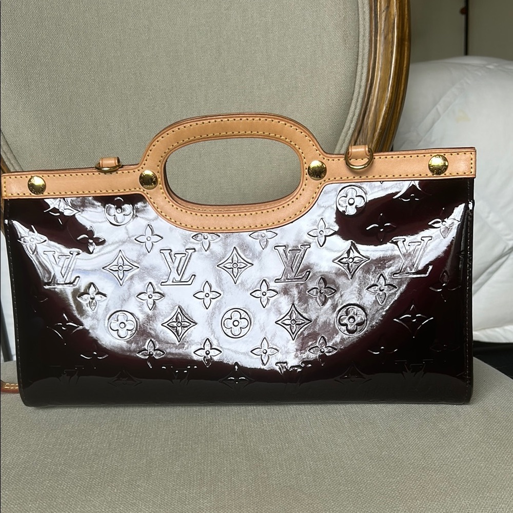 Louis Vuitton Brown and Silver Handbag